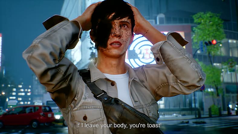 Akito finds himself stuck with KK in Ghostwire: Tokyo (2022), Bethesda Softworks