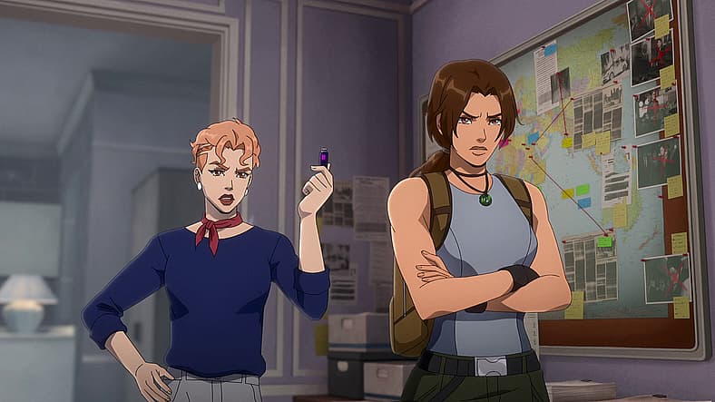 Camilla demands to know what Lara is looking for in Tomb Raider: The Legend of Lara Croft Season 1