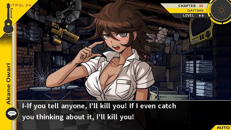 Akane puts on tsundere act in Danganronpa 2: Goodbye Despair (2014), Spike Chunsoft