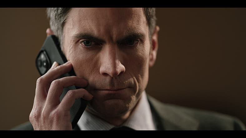 Jamie (Wes Bentley) learns of his father's death in Yellowstone Season 5 Episode 9 (2024), Paramount