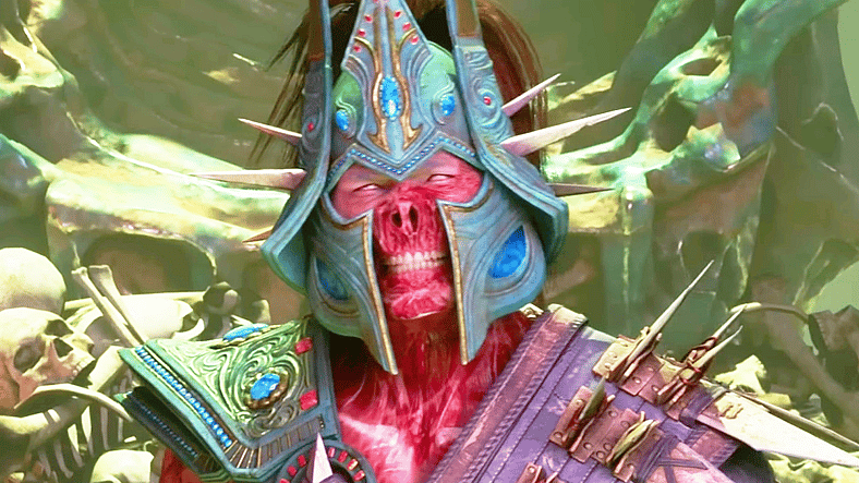 Titan Havik (Jacob Craner) demands underlings deal with Liu Kang in Mortal Kombat 1 (2023), Warner