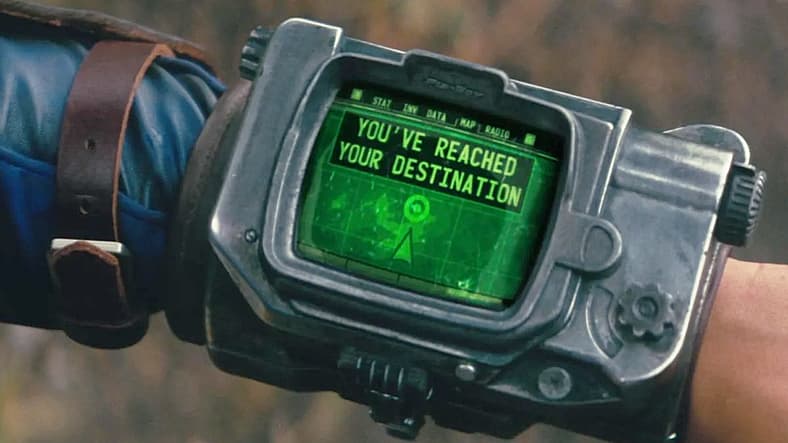 Lucy gets message from her Pip-Boy in Fallout Season 1 Episode 8, Amazon Prime Studios