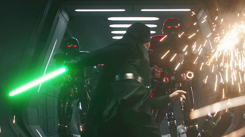 Luke Skywalker faces Dark Troopers in The Mandalorian Season 2 Episode 8 Chapter 16