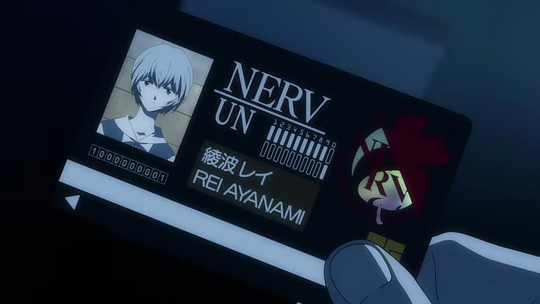 Shinji sees Rei Ayanami via her NERV ID card in Evangelion: 1.0 You Are (Not) Alone (2007), Studio