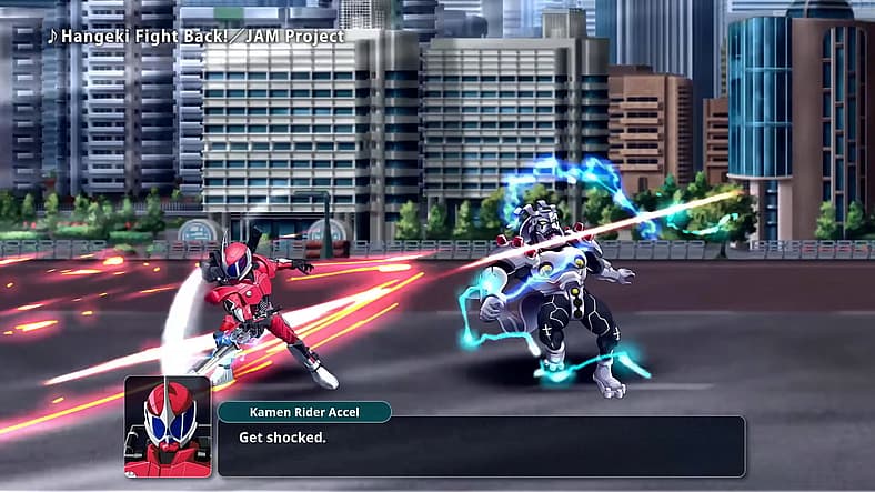 Kamen Rider Accel has no time for enemy Dopants in Super Robot Wars Y (2025), Bandai Namco Forge