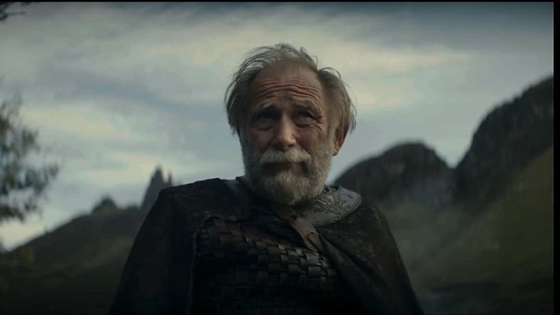 Ser Arlan of Pennytree rides horse in A Knight of the Seven Kingdoms S01E02 (2026), HBO