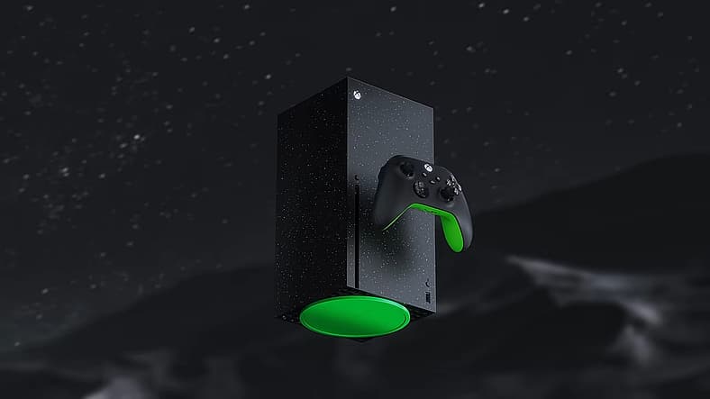 Xbox Series X 2TB Galaxy Black Special Edition floats through space in Three New Xbox Series X|S