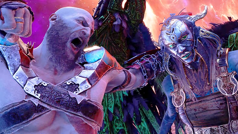 Kratos pummels Mist in God of War Ragnarök (2022), Sony Interactive Entertainment