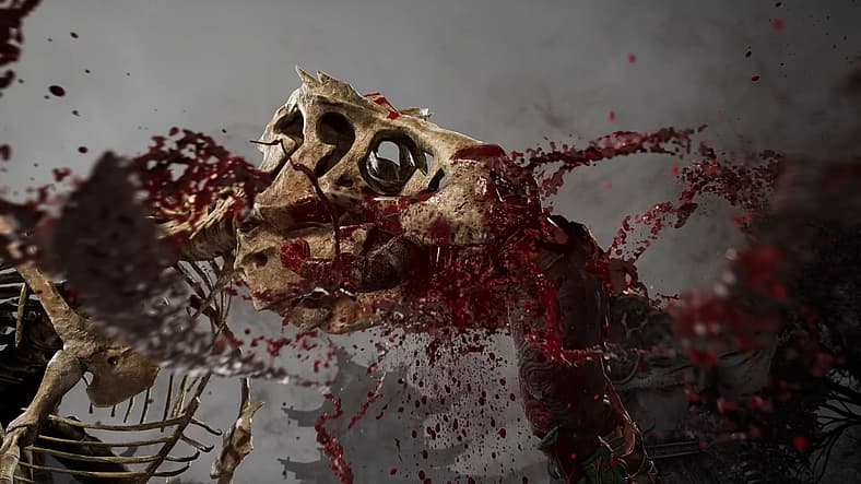 Quan Chi (Sean T. Krishnan) unleashes his T-Rekt Animality in Mortal Kombat 1: Definitive Edition