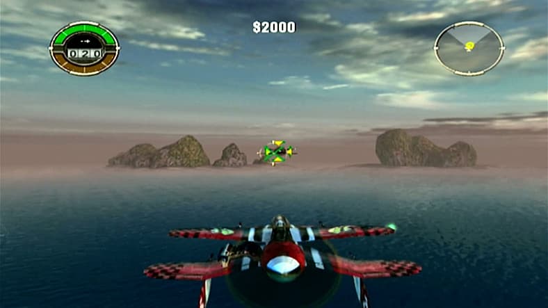 Nathan's Plane following Betty's directions in Crimson Skies: High Road to Revenge (2003), Microsoft