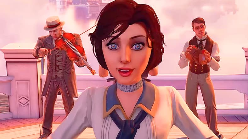 Elizabeth enjoys fresh air of Rapture in BioShock Infinite (2013), Irrational Games