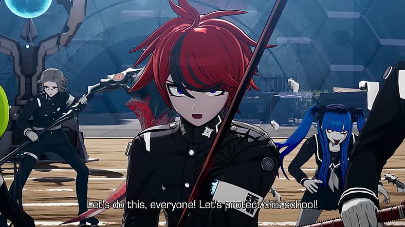 Takumi Sumino rallies fellow students against invaders in The Hundred Line -Last Defense Academy