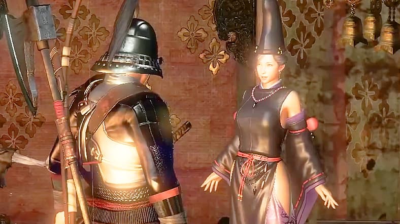 Fuku admits to William that the Nue attacked him on her behalf in Nioh (2017)