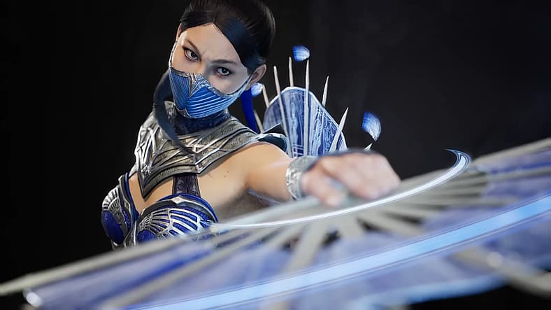 Kitana (Kari Wahlgren) shows off new movie-inspired outfit in Mortal Kombat 1: Definitive Edition
