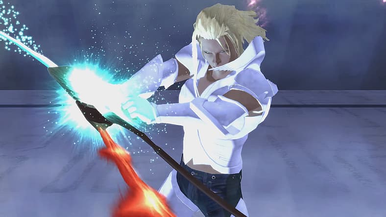 Enoch purifies the Arch before confronting Ezekiel in El Shaddai: Ascension of the Metatron (2011)