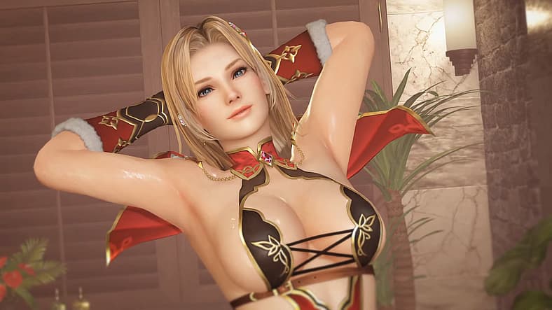 Tina Armstrong in Reincarnation Arche outfit in Dead or Alive Xtreme Venus Vacation (2019), Koei
