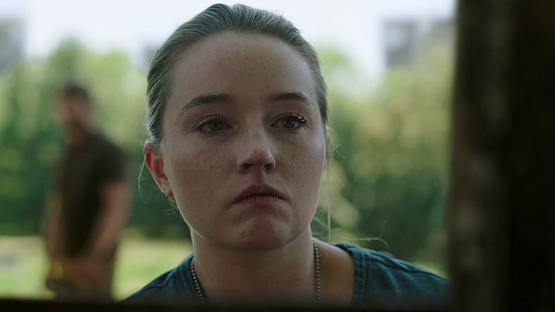 Abby (Kaitlyn Dever) swears revenge on Joel (Pedro Pascal) in The Last of Us Season 2 Episode 1
