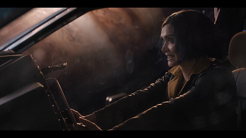 Faye (Daniella Pineda) jumps behind the controls of her Red Tail in Cowboy Bebop Season 1 Episode 4 "Callisto Soul" (2021), Netflix