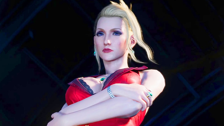 Scarlet (Masako Katsuki) orders her Mako-creations to attack Cloud (Takahiro Sakurai) and crew in Final Fantasy VII: Rebirth (2024), Square Enix