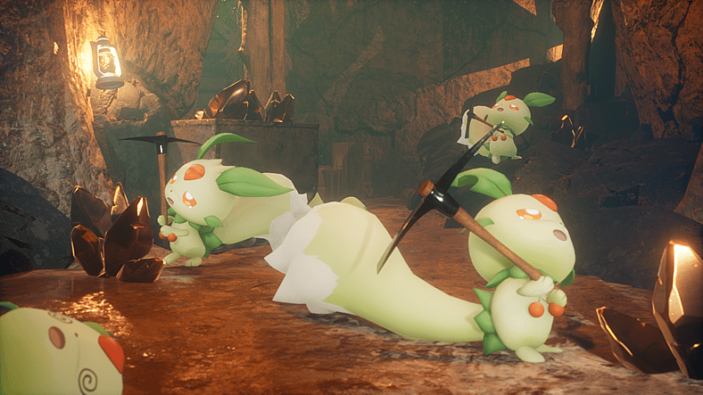 Lifmunk are overworked in the mines in Palworld (2024), Pocketpair