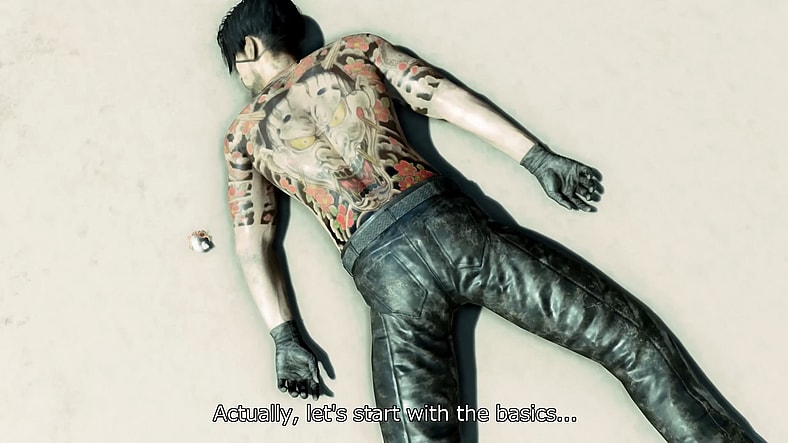 Goro Majima (Hidenari Ugaki) washes up on shore in Like A Dragon: Pirate Yakuza in Hawaii (2025), SEGA