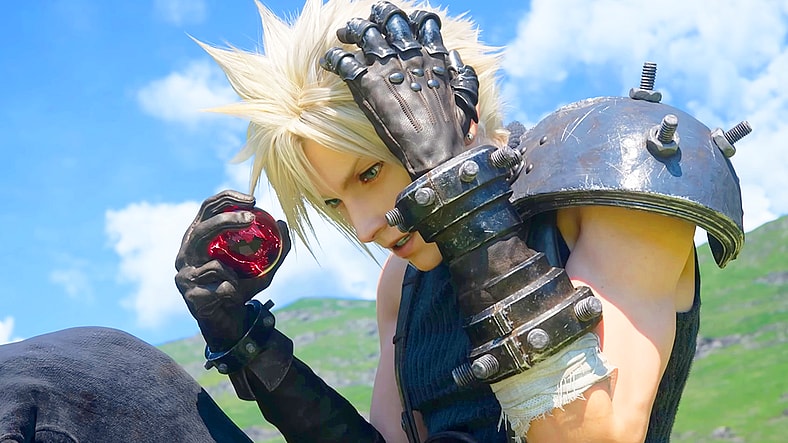 Cloud Strife (Takahiro Sakurai) feels the first pangs of reunion in Final Fantasy VII Rebirth (2024), Square Enix