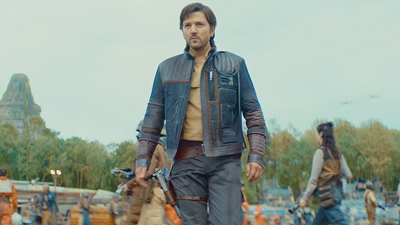 Cassian Andor (Diego Luna) ends his tale where it began in Andor Season 2 Episode 12 "Jedha, Kyber, Erso" (2025), Lucasfilm
