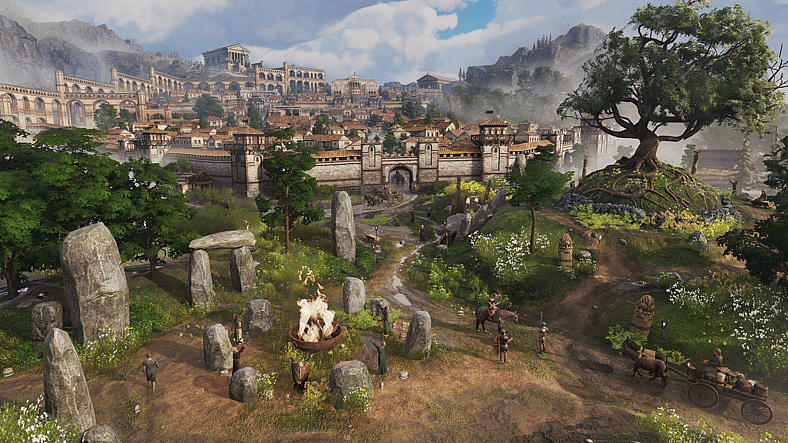 Old and new are a stone's throw apart in Anno 117: Pax Romana (2025), Ubisoft