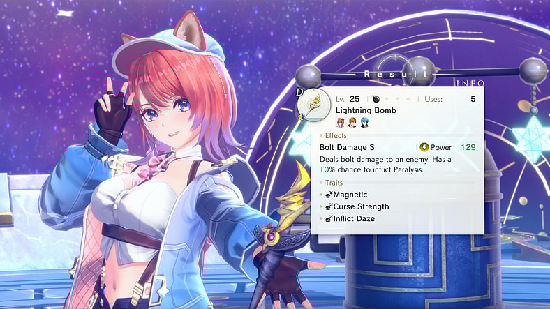 Rias (Hina Tachibana) creates a new item in Atelier Resleriana: The Red Alchemist & the White Guardian (2025), Koei Tecmo