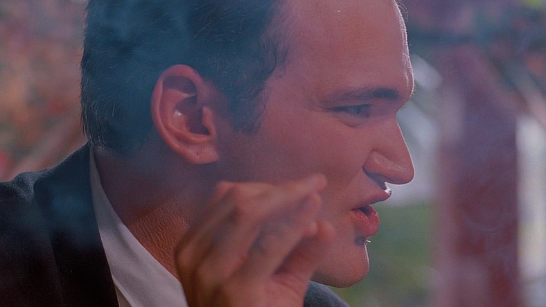 Mr. Brown (Quentin Tarantino) offers his read of Madonna's 'Like A Virgin' in Reservoir Dogs (1992), Miramax (re: Pulp Fiction)