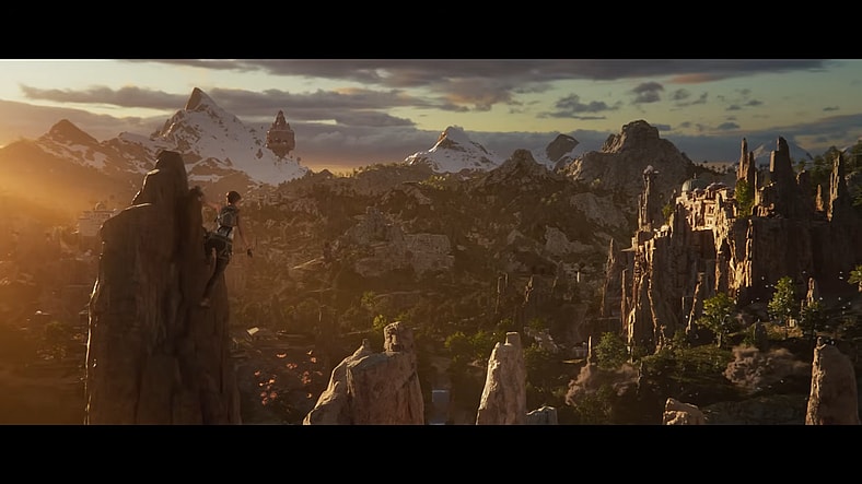 Ruins begin to float into the sky in Tomb Raider: Catalyst (2027), Amazon Game Studios