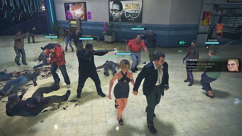 Frank West (Jes Patrick) and survivors work together in Dead Rising Deluxe Remaster (2024), Capcom