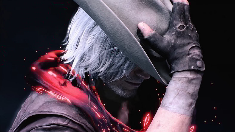 Dante (Reuben Langdon) prepares to bust a move in Devil May Cry V (2019), Capcom