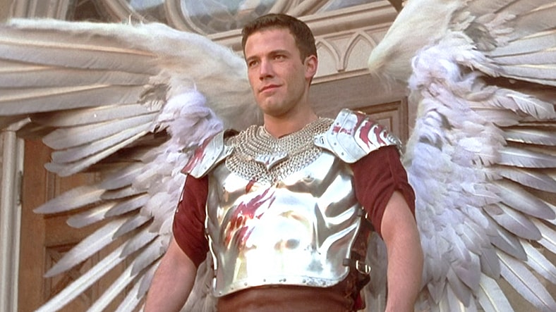 Bartleby (Ben Affleck) delights in terrorizing humanity in Dogma (1999), View Askew Productions