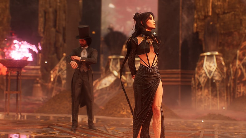Lune (Kristy Rider), and Verso (Benn Star) in their Chic outfits in Clair Obscur: Expedition 33 (2025), Kepler Interactive