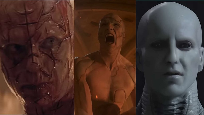 Frankenhole, There's no denying that the creature (Jacob Elordi) from Frankenstein (2025), Netflix, bears a striking resemblance between Dr. Weir (Sam Neill) from Event Horizon (1997), Paramount Pictures, and the Engineer (Ian Whyte) from Prometheus (2012), 20th Century Fox