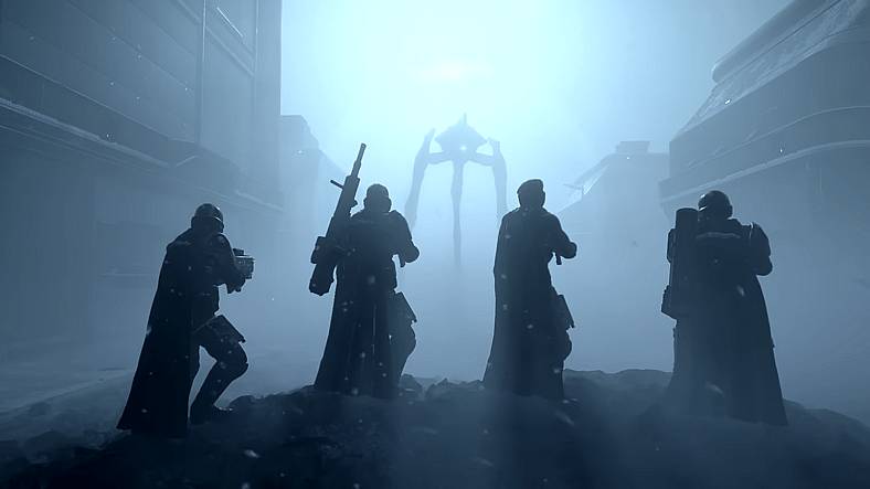 Helldivers face down an Illuminate Harvester in Helldivers 2 (2024), Sony Interactive Entertainment