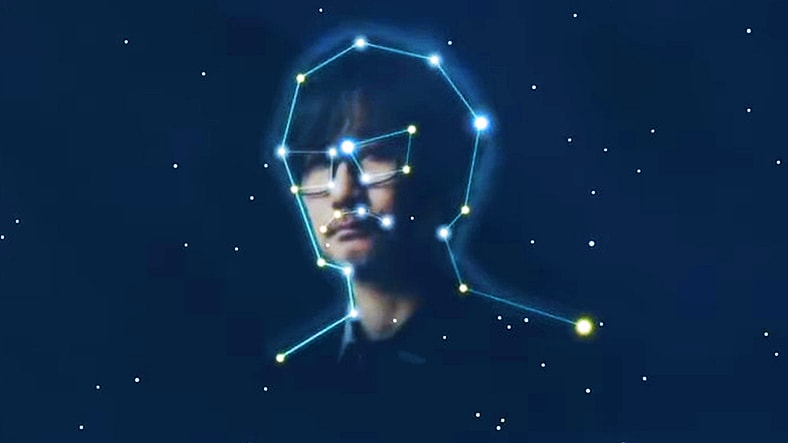Sam (Norman Reedus) recognizes a familiar face (Hideo Kojima) among the stars in Death Stranding (2019), Kojima Productions