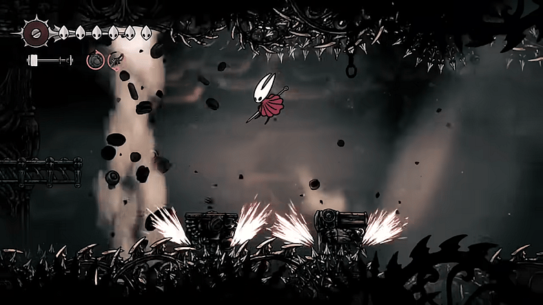 Hornet dodges saws and other hazards in Hollow Knight: Silksong (TBA), Team Cherry
