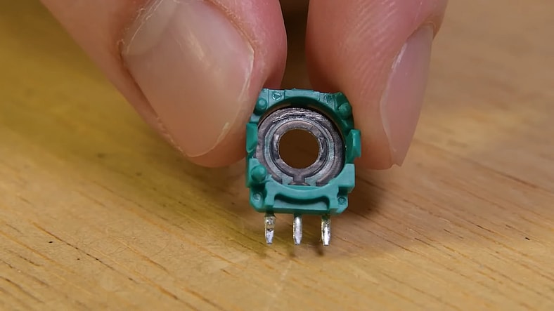 iFixit shows wear on the inside of a potentiometer-based joystick in Joy-Con Drift Isn’t Dead: Inside the Switch 2, YouTube