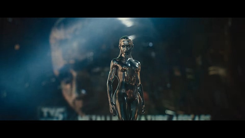 The Silver Surfer (Julia Garner) heralds the coming of the end in The Fantastic Four: First Steps (2025), Marvel Studios