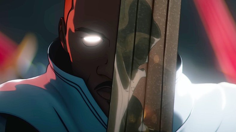 Blade (Todd Williams) serves as The Fist of Khonshu in Marvel Zombies (2025), Marvel Entertainment / Disney Plus