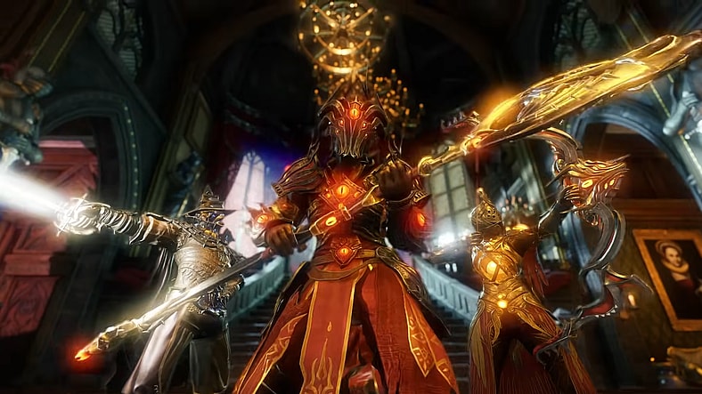 Players in new armor from the Nighthaven expansion in New World (2021), Amazon Games