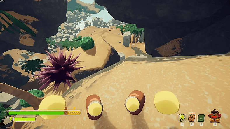 The player climbs a mountain in PEAK (2025), Team PEAK