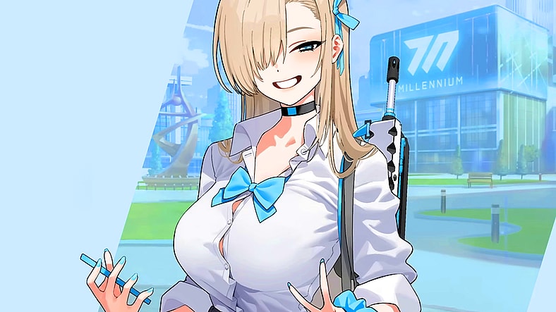 Asuna (Kim Hanna) is ready to roll in Blue Archive (2021), Nexon Games