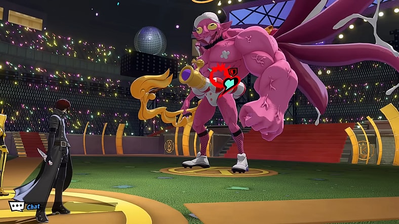 Nagisa Kamisiro (Kouki Uchiyama) faces down a monstrous Takeyuki Kiuchi (Satoshi Tsuruoka) "Cupid" in Persona 5: The Phantom X (2025), Sega