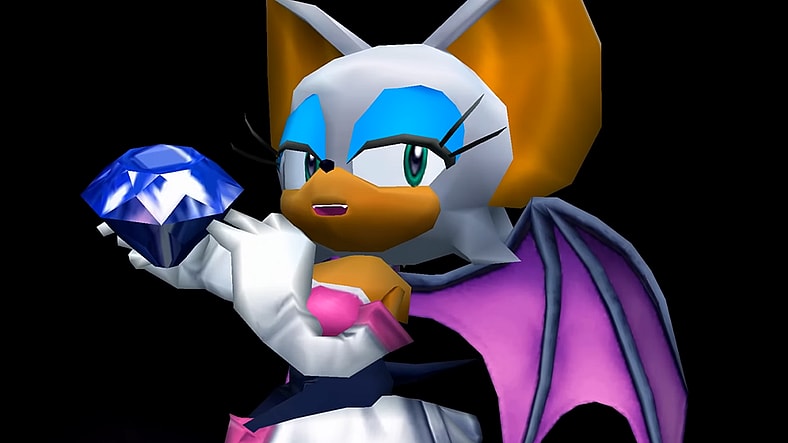 Rogue the Bat (Lani Minella) offers her services to Team Dark in  Sonic Adventure 2: Battle (2001), SEGA