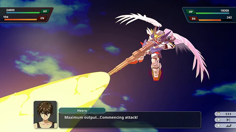 Heero Yuy (Hikaru Midorikawa) unleashes the full might of the Wing Gundam Zero Custom in Super Robot Wars Y (2025), Bandai Namco Forge Digitals