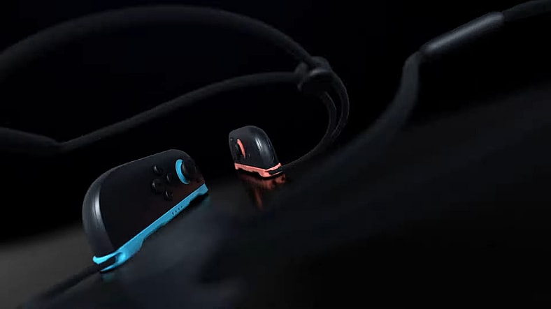 A pair of Joy-Cons slide around on their edges in the Nintendo Switch 2 – First-look trailer (2025), Nintendo YouTube