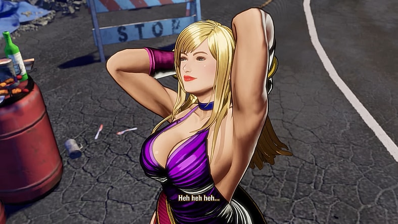 B. Jenet (Mikako Komatsu) struts her stuff in Fatal Fury: City of the Wolves (2025), SNK